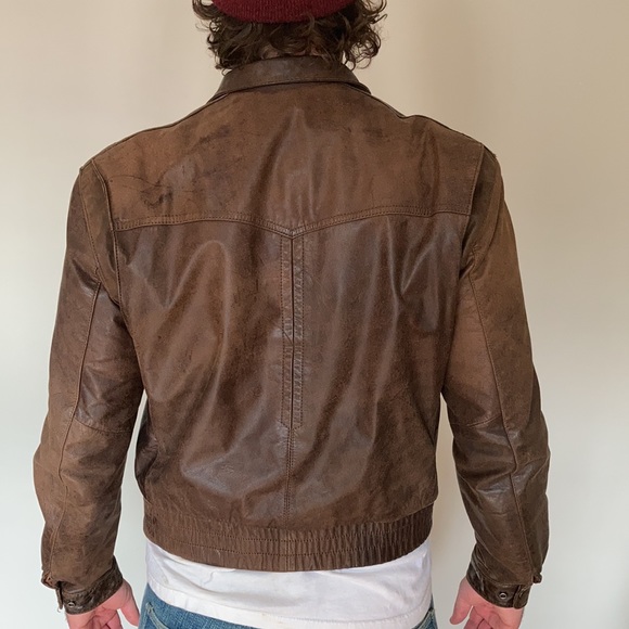 Reed Sportswear Vintage Leather Racer Jacket - Picture 6 of 14